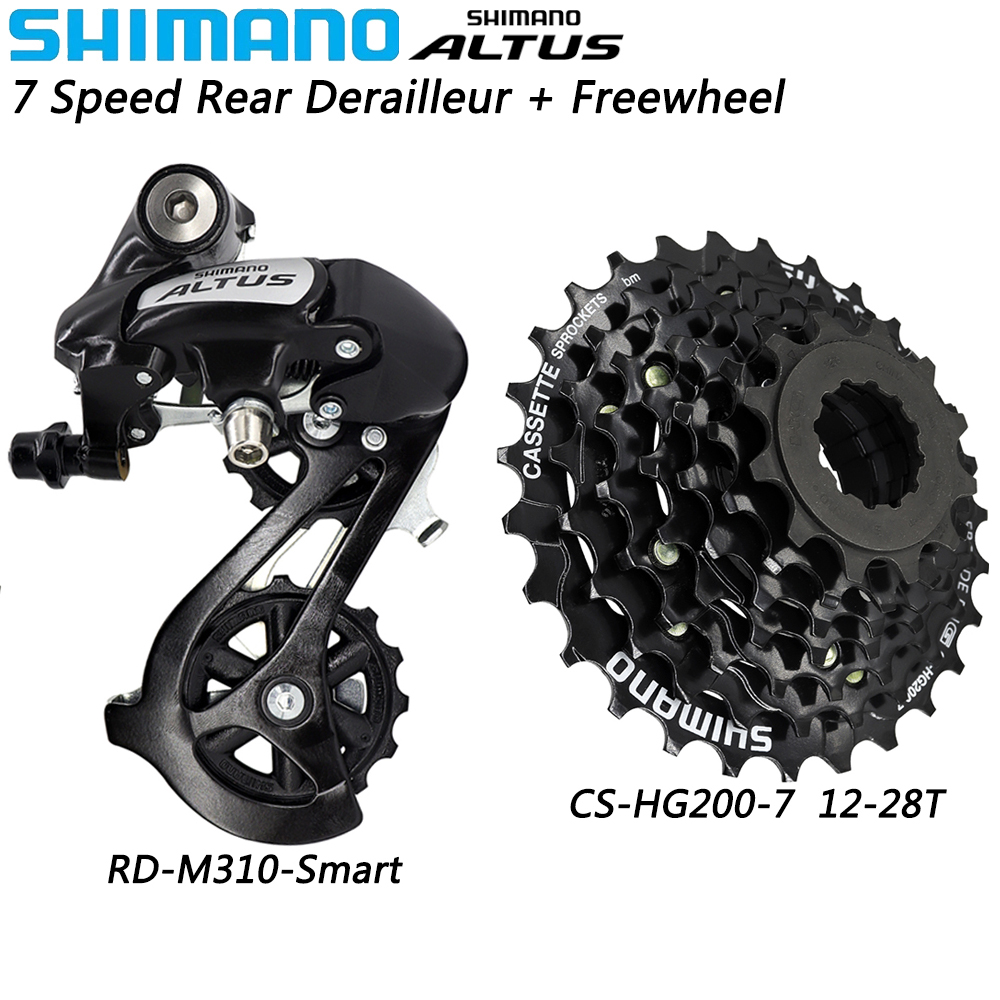 Picture of SHIMANO ALTUS M310 Rear Derailleur 7/8/9-speed Smart Cage CS-HG200-7 12-28T 12-32T Cassette for MTB Bike Original Bicycle Parts