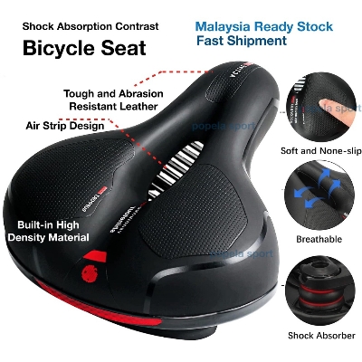 Picture of MTB Bike Seat BigSaddle Bicycle Saddle Mountain Bike Seat Bicycle Seat Cover Foam Seat Cushion