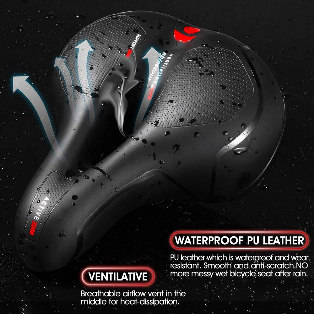 Picture of MTB Bike Seat BigSaddle Bicycle Saddle Mountain Bike Seat Bicycle Seat Cover Foam Seat Cushion