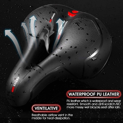 Picture of MTB Bike Seat BigSaddle Bicycle Saddle Mountain Bike Seat Bicycle Seat Cover Foam Seat Cushion