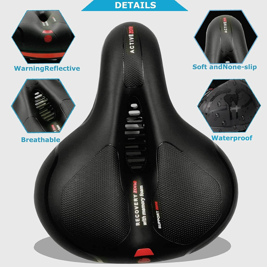 Picture of MTB Bike Seat BigSaddle Bicycle Saddle Mountain Bike Seat Bicycle Seat Cover Foam Seat Cushion