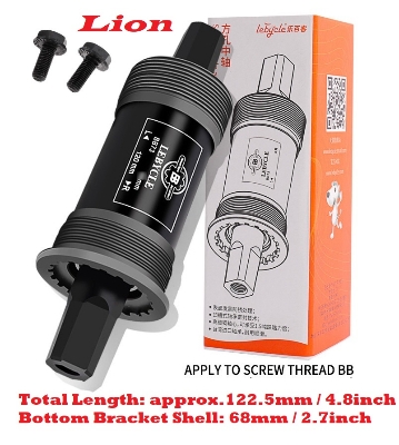 Picture of Bicycle BB Set Lion Double Seal Bearing Bottom BB Crank Axle Shaft Bottom Bracket Cartridge Sealed Bearing