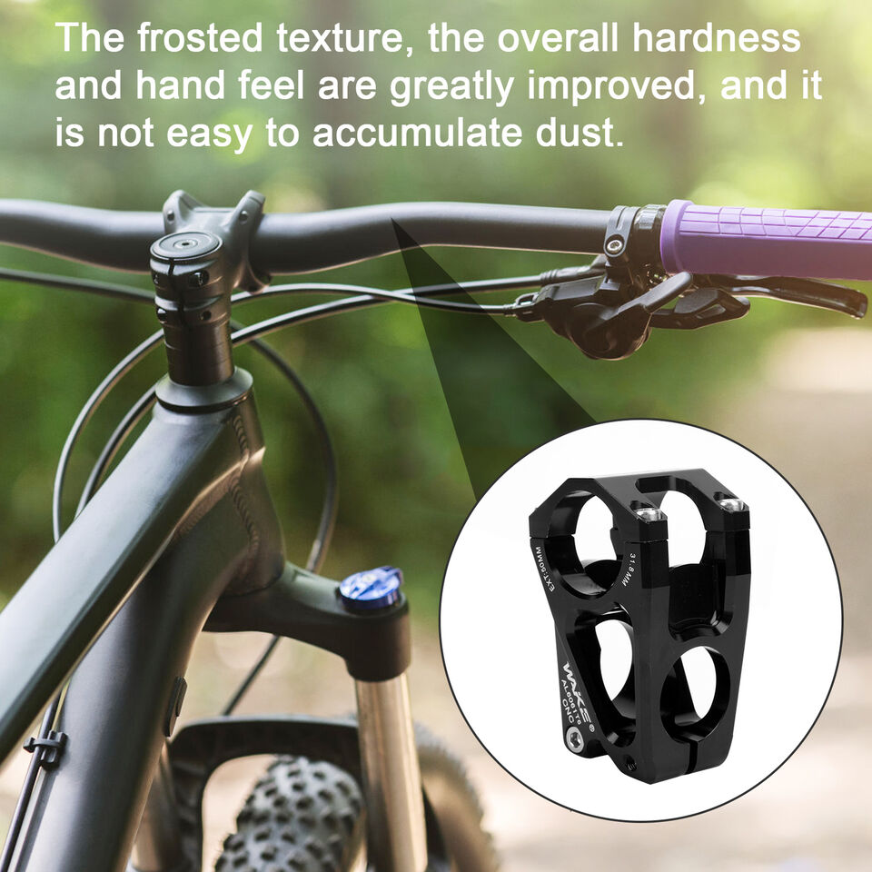 Picture of WAKE Mountain Bike Handlebar Stem 31.8mm 50mm MTB Bicycle Bike Stem Black