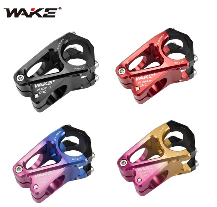 Picture of WAKE Mountain Bike Handlebar Stem 31.8mm 50mm MTB Bicycle Bike Stem Black