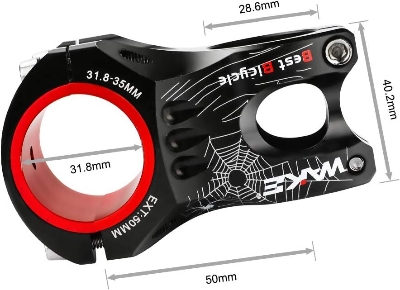 Picture of WAKE Spider Adjustable Bicycle Stem MTB Bike Short Handlebar Stem Riser Fixed Bike B