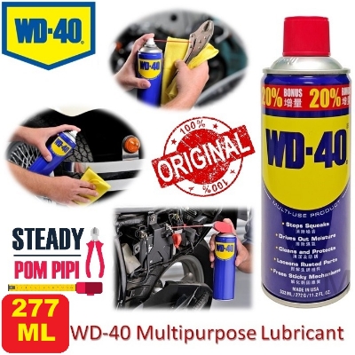 Picture of WD-40 MULTIPURPOSE LUBRICANT / WD40 (277ML) De-Rust Lubricating Spray Anti Rust Lubrication