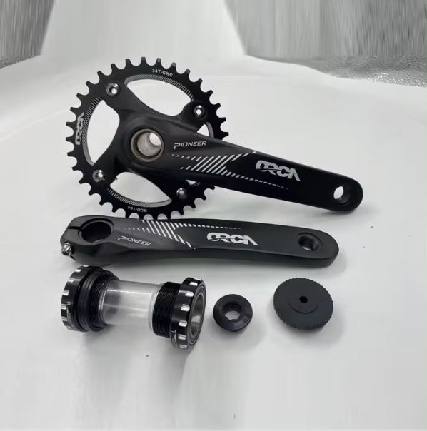 Picture of PIONEER Bicycle Crankset BCD104 32T Narrow wide bike chainrings LW-H03.L-170mm Crank hollow BC1. 37X24T/ BB L-40-50Nm/R-40-50Nm Square bicycle crank & chainwheel