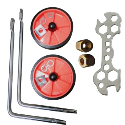 Picture of Bicycle Cycle Side Supporter Wheel Set for 20 inch Bicycle Plastic and Steel Bicycles Side Supporter for Baby Bicycle