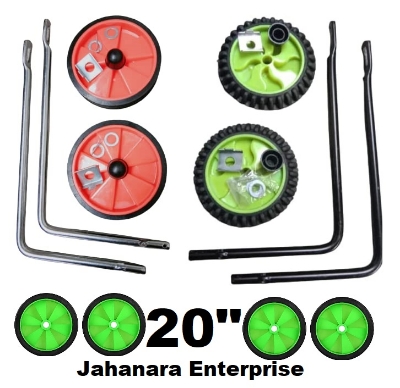 Picture of Cycle Side Supporter Wheel Set for 20 inch Bicycle Plastic and Steel Bicycles Side Supporter for Adult Bicycle