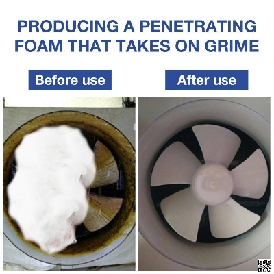 Picture of Flamingo Multi-Purpose Foam Cleaner with Brush– 650 ml, Dry Wash Foam Cleaner Spray