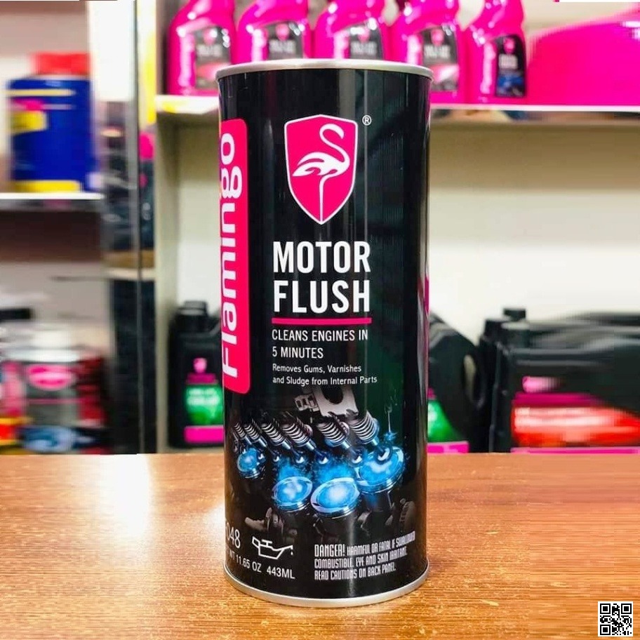 Picture of Flamingo Motor Flush Engine Cleaner (Engine Flush) for Motorcycle/Car/Bus/Truck, Remove gums, varnishes and sludge from internal parts All Petrol, Octen, Cng & Diesel Engine