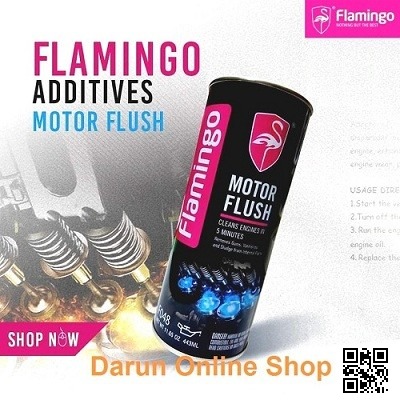 Picture of Flamingo Motor Flush Engine Cleaner (Engine Flush) for Motorcycle/Car/Bus/Truck, Remove gums, varnishes and sludge from internal parts All Petrol, Octen, Cng & Diesel Engine