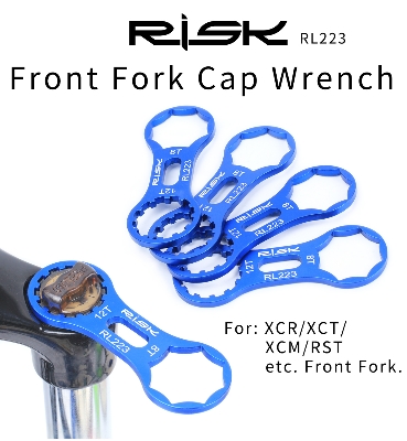 Picture of Bicycle Front Fork Cap Wrench Tool MTB 8T/12T Bike For SR XCR/XCT/XCM/RST Aluminum Alloy Cycling Repaire Tool Bike Accessories