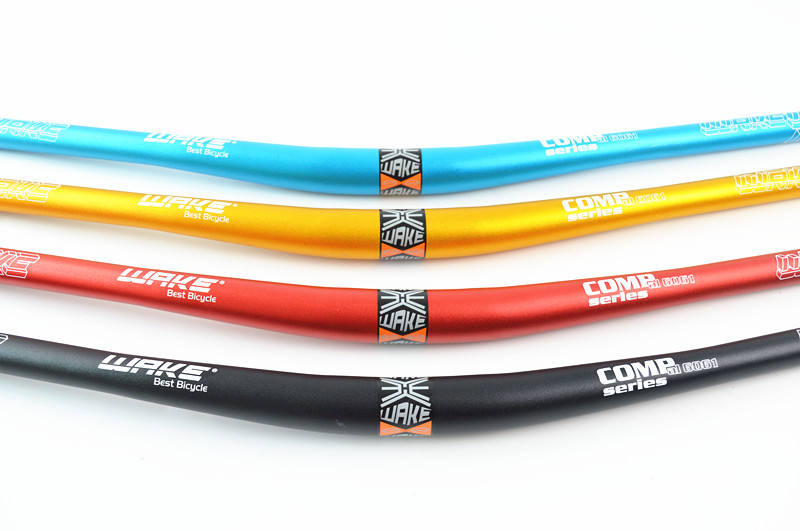 Picture of Wake Aluminum Alloy Mountain Bike Tatoo Handlebar DH Bicycle Handlebar MTB Hand bar 780MM 31.8MM Black, Red, Blue, Gold