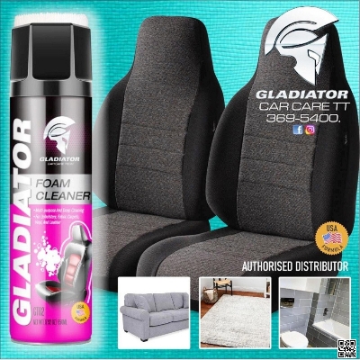 Picture of Gladiator Multi Purpose Foam Cleaner with Brush 650 ml, Car, Motorcycle, Household, Kitchen, Bathroom Cleaner Foam Spray
