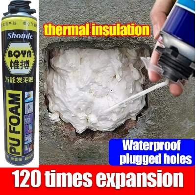 Picture of PU Foam Spray 750ml Expanding Spray Hardens In 3 Seconds PU Foam Sealant Waterproof & Plugged Holes