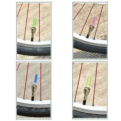 Picture of LED Flash Light Lamp Bike Car Tire Tyre Wheel Valve Sealing Caps Lampu Tayar basikal