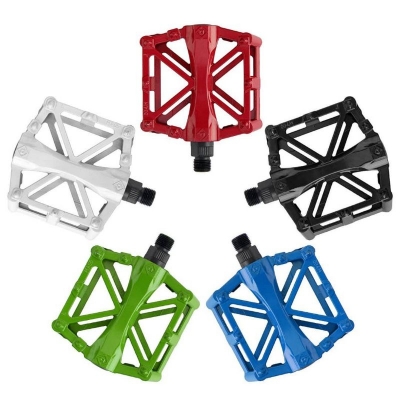 Picture of (1Pair) Bicycle Pedals Mountain Bicycle Aluminum Alloy Footrest Cycling Flat Pedals Basikal Alloy Besi Pedal Part M3