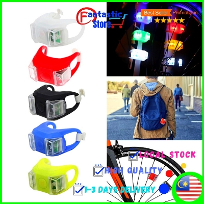 Picture of Bicycle Safety Light Cycling Bike MTB lampu Lajak (3 Mode) 2pc Frog Strobe Tail Rear Light Warning Light Lampu Basikal