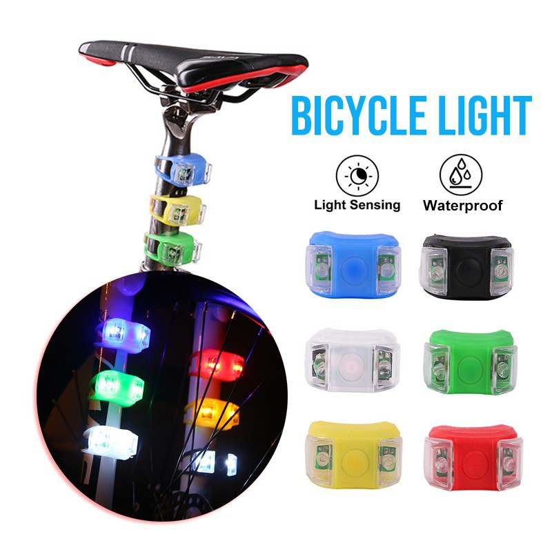 Picture of Bicycle Safety Light Cycling Bike MTB lampu Lajak (3 Mode) 2pc Frog Strobe Tail Rear Light Warning Light Lampu Basikal