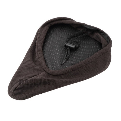 Picture of Bike Bicycle Saddle Seat Cover Cushion Soft Cycling Bike Seat Cover Black