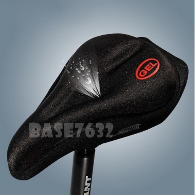 Picture of Bike Bicycle Saddle Seat Cover Cushion Soft Cycling Bike Seat Cover Black