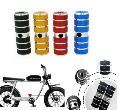 Picture of One Pair Aluminum Alloy Bike Cylinder Seat Axle Stunt Pegs for Mountain Bike (2pc) peg stunt stunt pedal