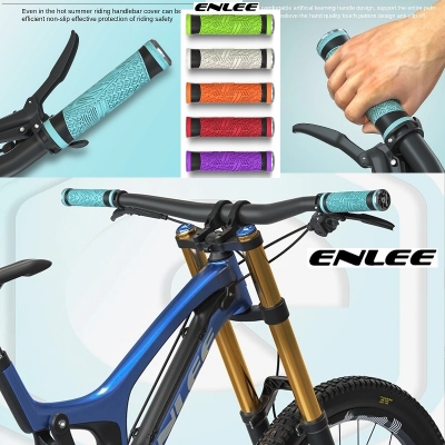 Picture of ENLEE Silicone MTB Bike Bicycle Grips Sponge Handlebar Soft Ultralight Grips Brake Grips Silicone Silica Glove Handle Anti XR-20