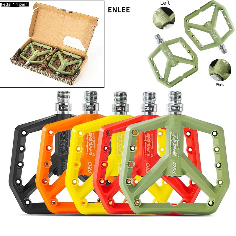 Picture of ENLEE PRO Bicycle Pedals Bike Ultralight Seal DU Bearings Cycling Aluminium Pedal BMX MTB Pedals Flat Platform Bicycle Parts Accessories