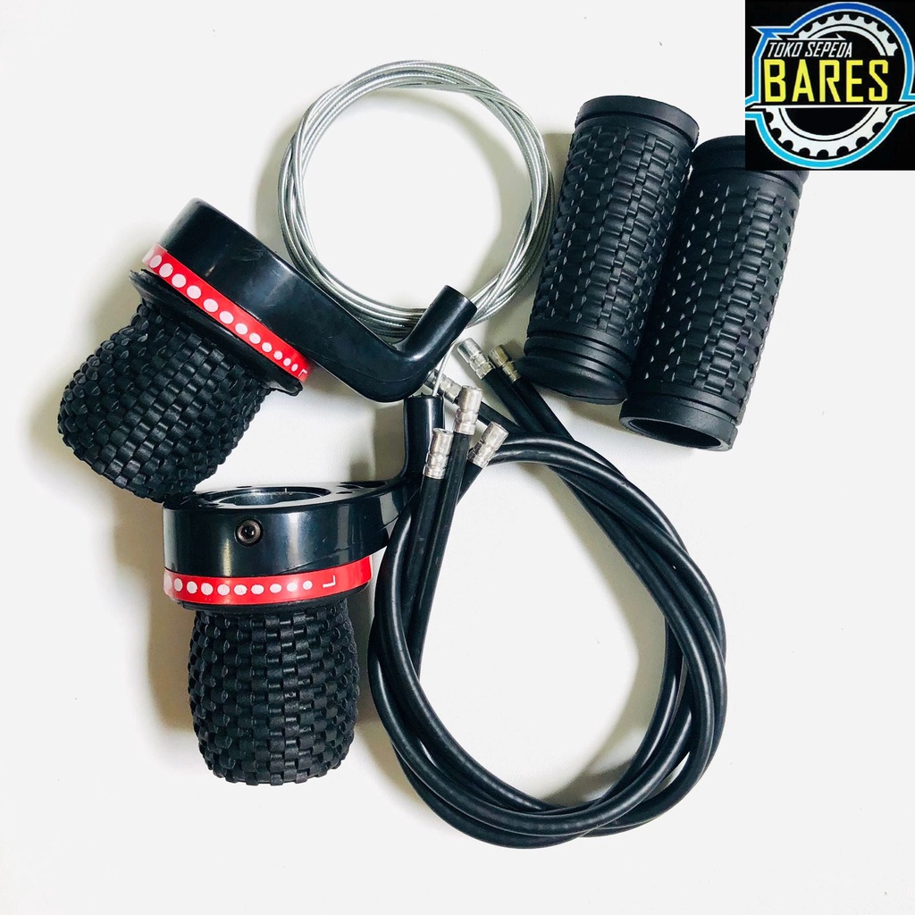 Picture of Universal Bicycle Shifter Set 3 x 6 - Speed Left & Right Vespa Shifter