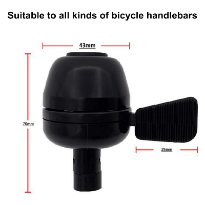 Picture of Bicycle Bell Aluminium Loud Mini Loceng Basikal Alloy Bike Ring Clear Small Bell 脚踏车自行车铃铛