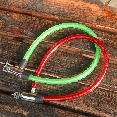 Picture of Bicycle Lock With 2 Keys Portable Steel Chain Cycling Cable Anti-Theft