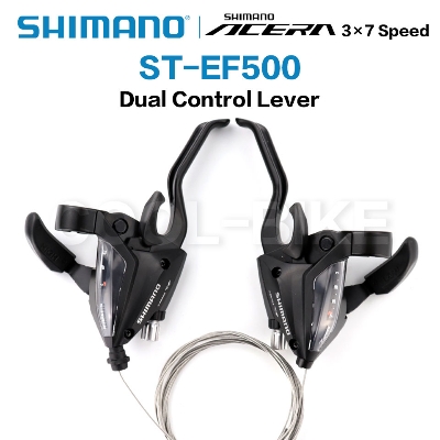 Picture of EF65 Mountain Bike Bicycle Aluminum Alloy Single 3x7 Left Right Speed Trigger Shifter Brake Derailleur