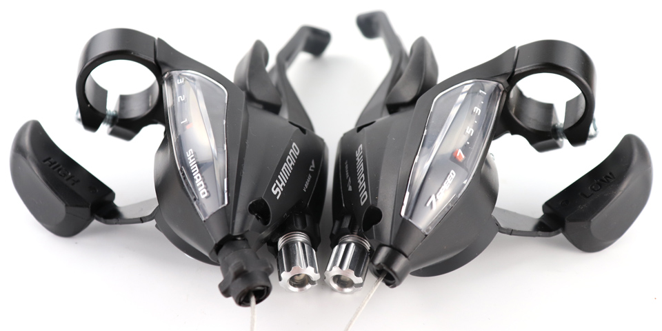 Picture of EF65 Mountain Bike Bicycle Aluminum Alloy Single 3x7 Left Right Speed Trigger Shifter Brake Derailleur