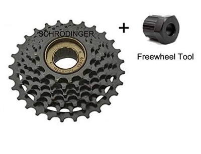 Picture of Bicycle Speed Freewheel Road Mountain MTB 14-28 Teeth + 7S Chain 116 Link + Freewheel Remover Tool+7 Freewheel 3 pcs Combo