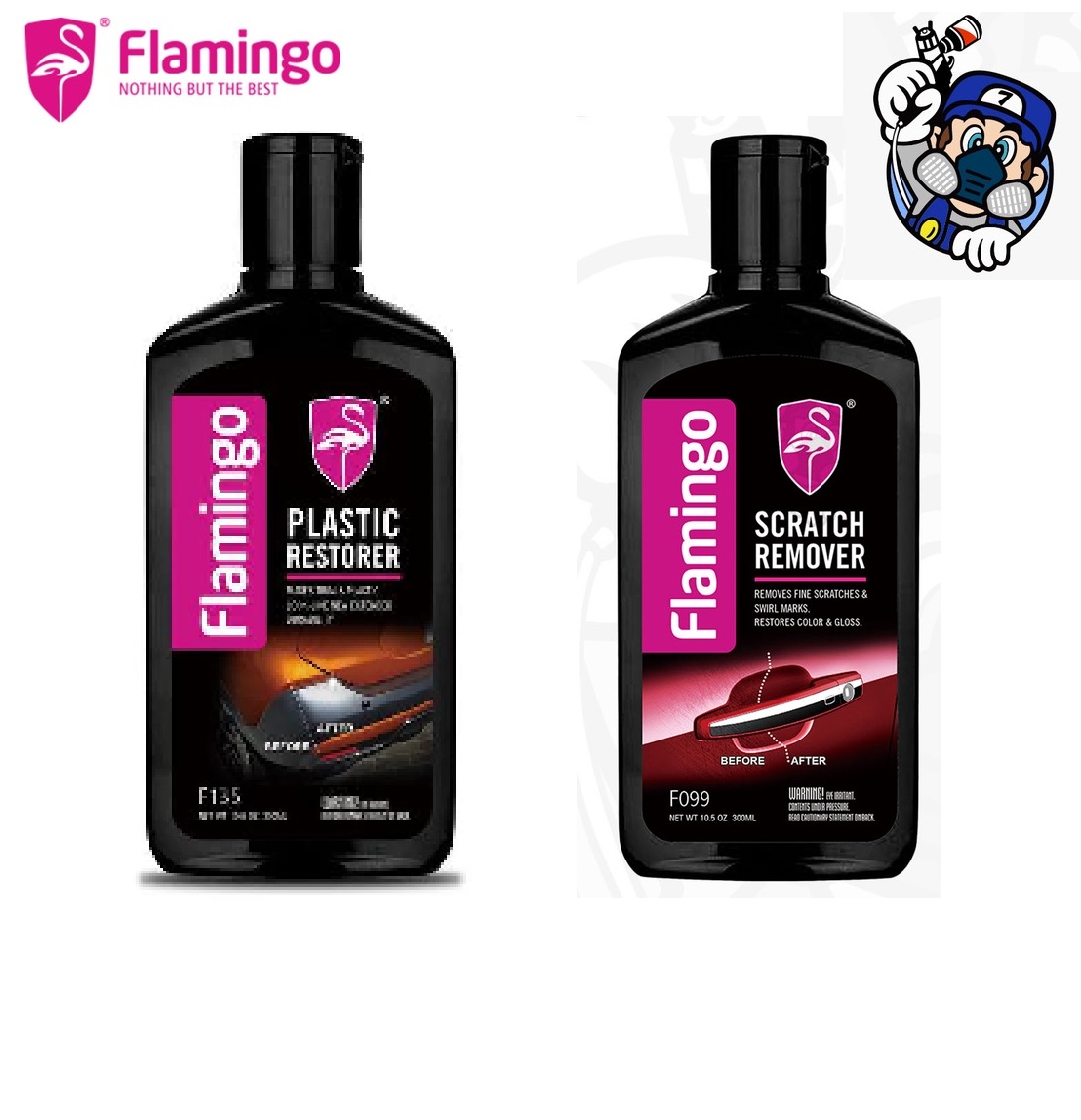 Picture of FLAMINGO Scratch Remover & Plastic Restorer Car Polish(300ml) - Remove light scratches, swirls and haze