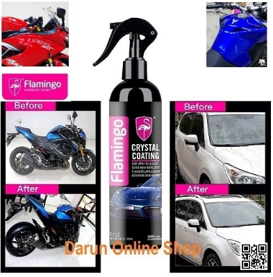 Picture of Flamingo Crystal Coating 250ml, Ceramic Coating for Motorcycle / Car Paint Care Nano Hydrophobic Coating Waterproof High Gloss Shine Liquid Polish Wax