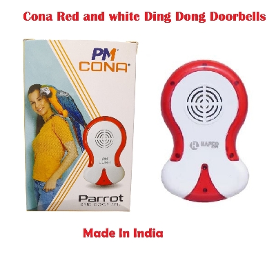Picture of Cona Red and white Ding Dong Doorbells & Bell Push, Home Calling Bell
