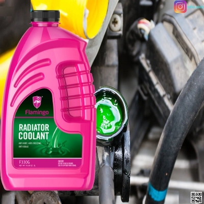 Picture of Flamingo Radiator Coolant 1-Liter (Green color) ● Anti-freeze and Anti-boil protection