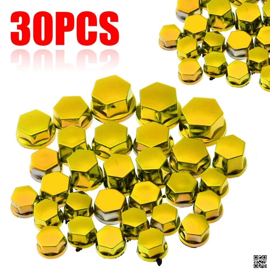 Picture of 30Pcs Motorcycle Screw Nut Bolt Cap Cover Modification Decorative Universal Frame Sliders Sleeve Muff For Bike, motorcycles, electric motorcycles, scooters
