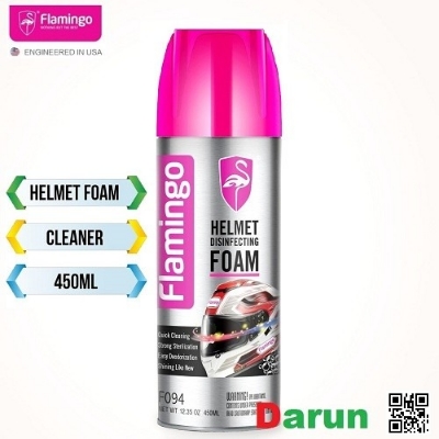 Picture of Flamingo Helmet Disinfecting Foam Cleaner 450ml, Motorcycle Helmet Foam Cleaner,