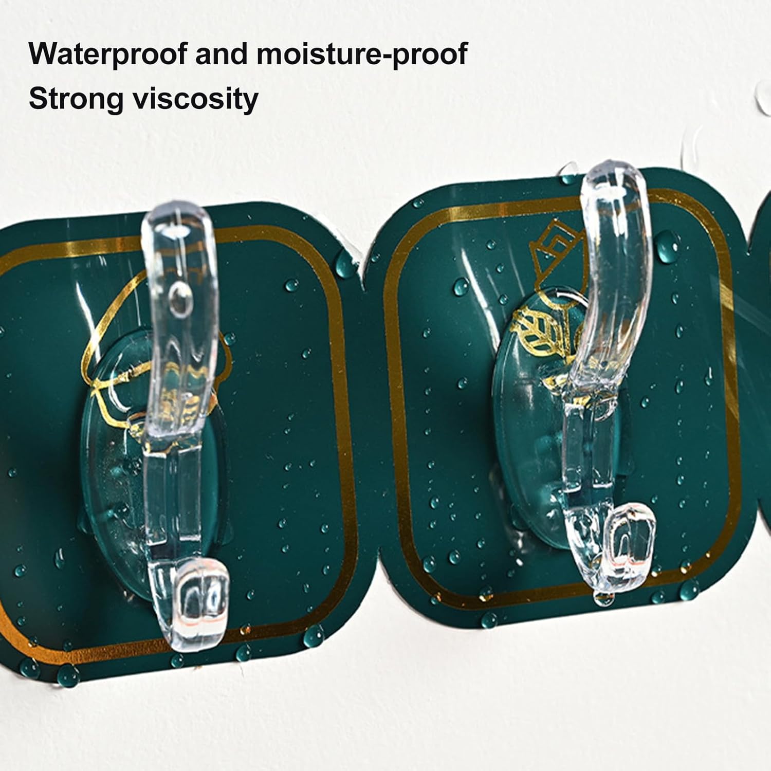 Picture of 6 Pcs/12 Pcs Self Adhesive Hook Key Storage Hanger for Kitchen Bathroom Door Wall Wall Hanger Sticky Walls for Hooks Sticker Door Bedroom Bathroom Home Hooks and Hangers Kitchen Magic Adhesive self Strong Wall Hanger