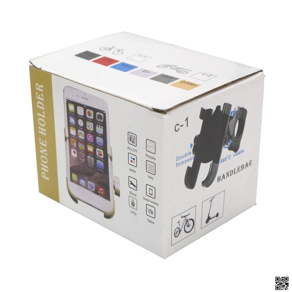 Picture of Aluminum Alloy Cycling 360° Rotation Adjustable Motorcycle Phone Holder