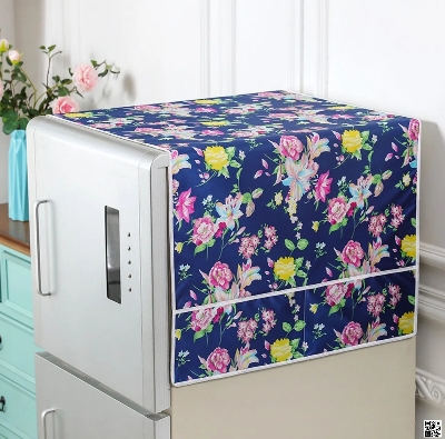 Picture of Blue Printed freeze Cover FC-127, Refrigerator Dust Proof Cover, Fridge Top Cloth