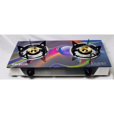 Picture of Gas Stove Glass Top Double Burner (9B)