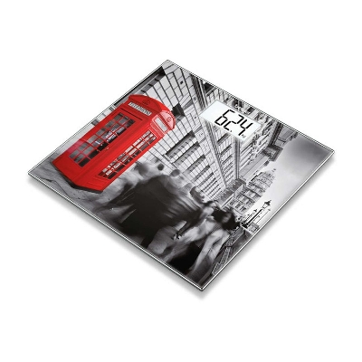 Picture of GS 203 London glass bathroom scale - German