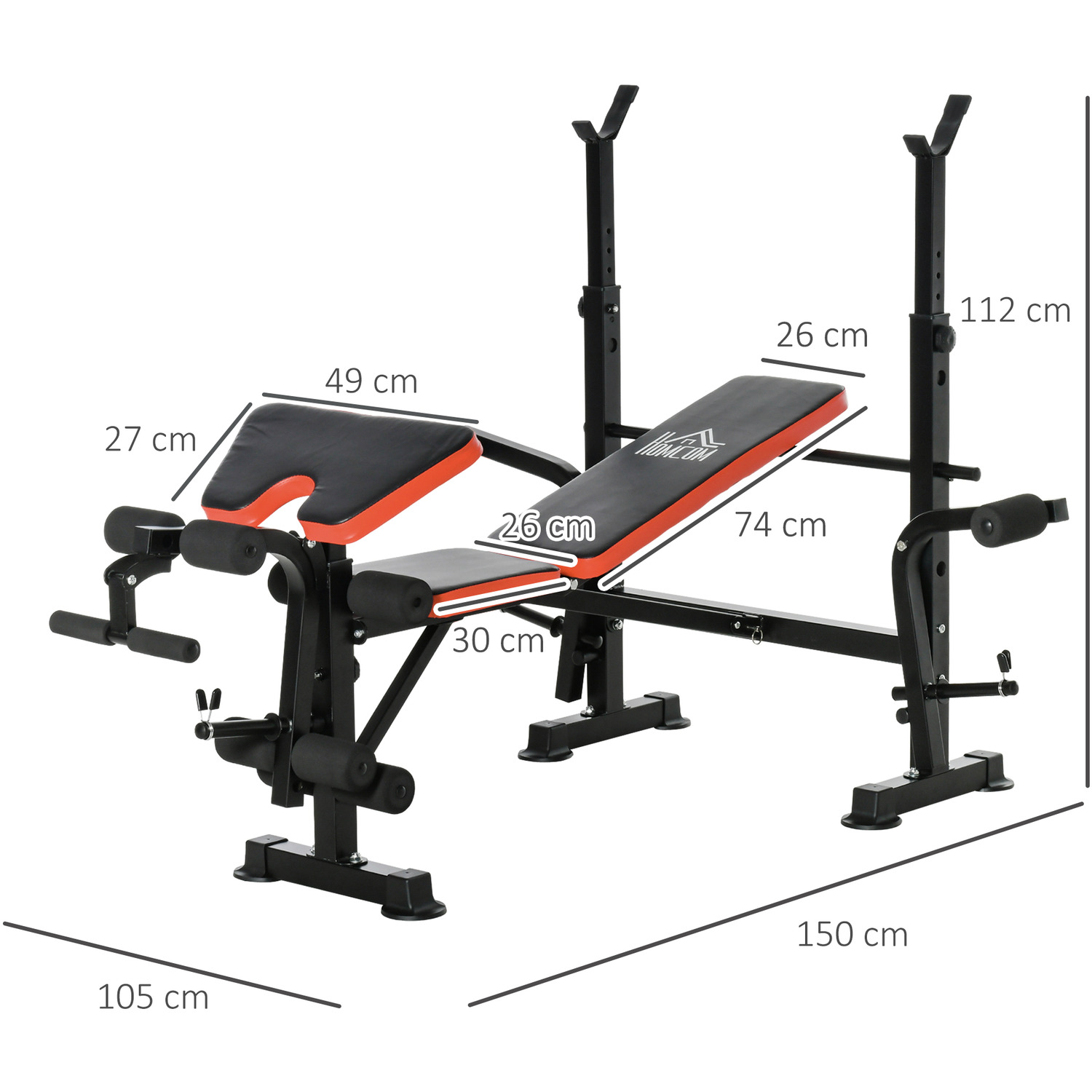 Picture of 310A Weight Bench with Preacher Curl - Black