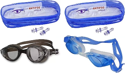Picture of Fashion Anti Fog UV Swimming Goggles Multicolor