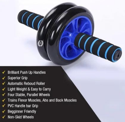 Picture of Health and Fitness Exercise AB Roller Wheel - Blue and Black