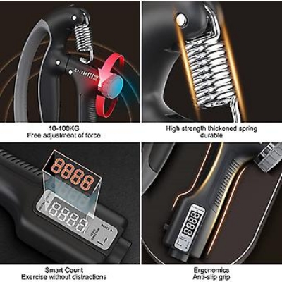 Picture of Smart Counting Adjustment Exercise Power Hand Grip 10-100KG